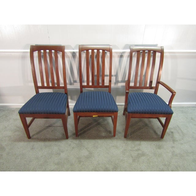 Wood Ethan Allen American Impressions Solid Cherry Set of Six Dining Chairs. For Sale - Image 7 of 10