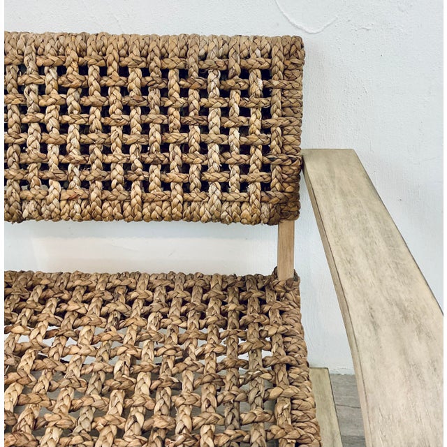 Organic Modern Woven Hyacinth Rehema Accent Chair For Sale In Atlanta - Image 6 of 7