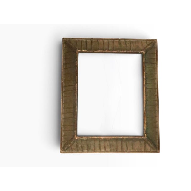 Antique Gesso Gold Gilt Arts and Crafts Frame For Sale - Image 10 of 10