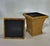 1980’s Pair Faux Tortoise Shell Planters/Cache Pots For Sale - Image 12 of 16