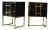 Pair Nightstands in Wood , Black Color 1950s Style For Sale