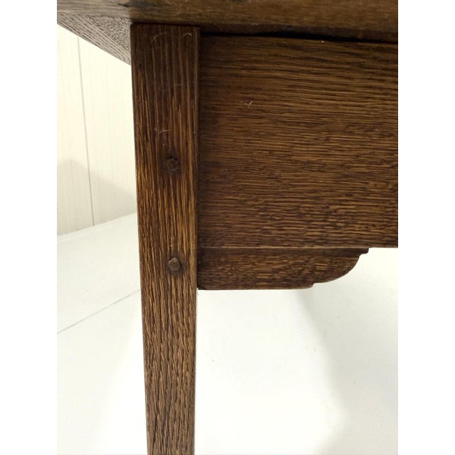 Rustic Oak Console Table, 1960s For Sale - Image 13 of 18