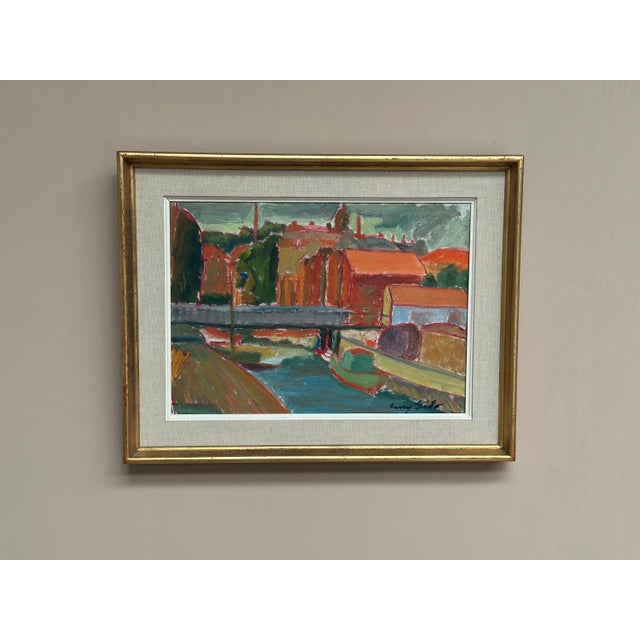 Kerry Gado, Village, 1960s, Oil on Canvas, Framed For Sale - Image 9 of 17