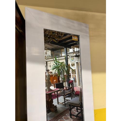 Elegant wall mirror, decorative mirror, silver. Dimensions: Height 213 x 82 cm. For sale is a large, very magnificent wall...