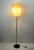 Mid-Century Height Adjustable Floor Lamp with Fiberglass Shade, Chrome Plating & Black Metal, 1960s For Sale - Image 6 of 10