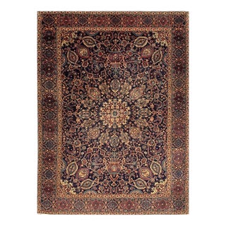 1950s Persian Yazd Area Rug 4’6″ X 6’2″ For Sale