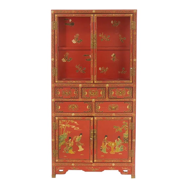 20th Century Chinoiserie Decorated Cabinet For Sale