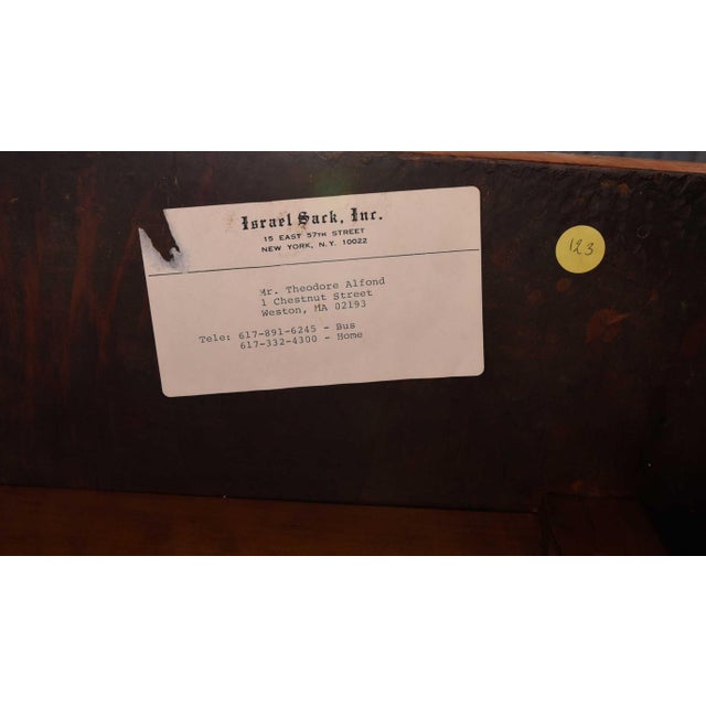 18th Century Fine Queen Anne Figured Applewood Drop Leaf Table, Sack Provenance For Sale - Image 11 of 11