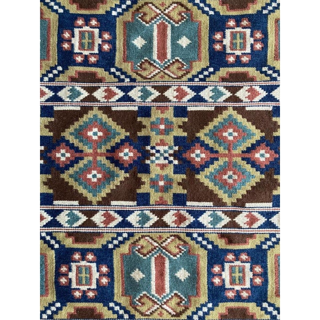 Swedish Folk Art Hand-Crafted Röllakan Tapestry, 19th Century For Sale - Image 4 of 12