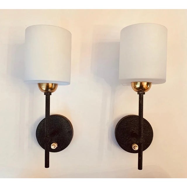 Mid-Century Modern Lunel French 1960s Wall Lights - A Pair For Sale - Image 3 of 13