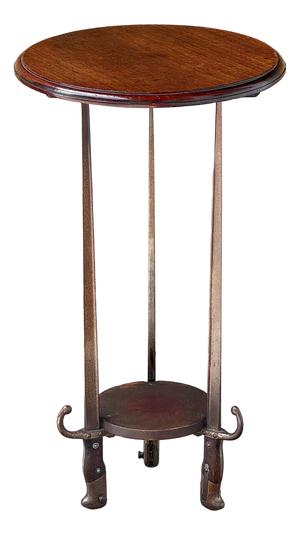 French Trench Art Bayonet Gueridon Table for Cocktails or Wine
