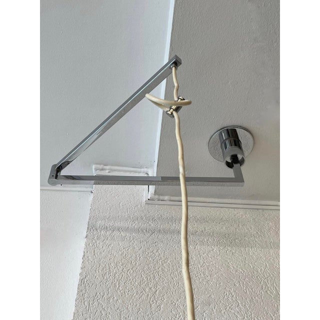 Adjustable and Articulated Chandelier in Chromed Steel by Franco Albini for Sirrah, Italy, 1969 For Sale - Image 3 of 9