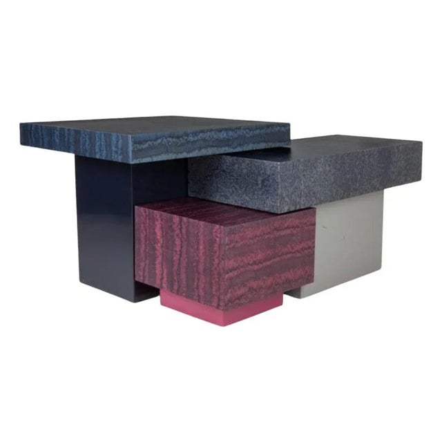 Wood Osis Block Coffee Table by Llot Llov, Set of 3 For Sale - Image 7 of 7