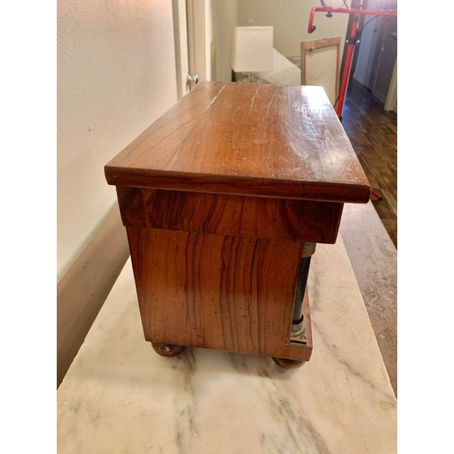 19th Century French Empire Style Walnut Model Chest of Drawers For Sale - Image 4 of 12