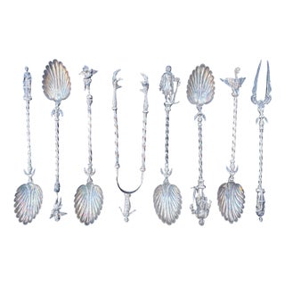 Silver Tea or Coffee Service, Set of 8 For Sale