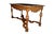 Brown 19th Century Italian Marquetry Inlaid Walnut Table With Scalloped Apron For Sale - Image 8 of 9