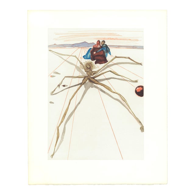 Original engraving from Salvador Dalí’s "The Divine Comedy" published by Editions d’Art Les Heures Claires, Paris, in...