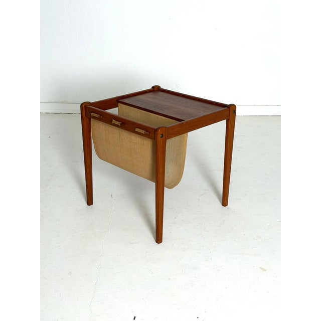 Brown Danish Teak Side Table, 1960s For Sale - Image 8 of 13