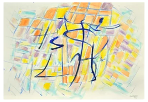 Giorgio Lo Fermo, Geometrical Abstract Composition, 2020, Mixed Media on Paper