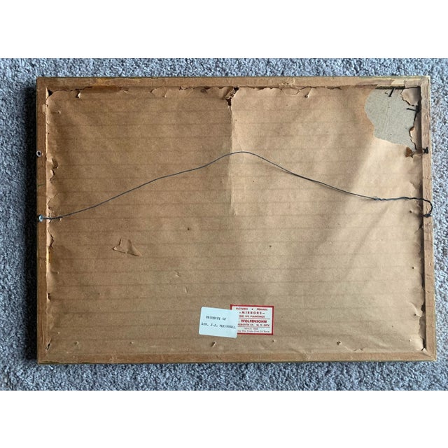 Vintage Framed Venetian Watercolor Painting For Sale - Image 4 of 6