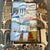 Contemporary original hands across America collage by Wayne Cunningham. Measures approximately 6.25x8.25 overall. Check...