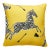 Scalamandre 22" x 22" Zebras Outdoor Pillow in Yellow For Sale
