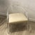 This vintage lucite chair with recently upholstered seat is attributed to American furniture designer Charles Hollis...