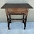 19th Century Antique 1800s English Bobbin Leg Oak Accent/Side Table For Sale - Image 5 of 12
