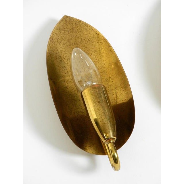 Mid-Century Modern Cone Brass Wall Lamps, 1950s, Set of 2 For Sale - Image 10 of 15