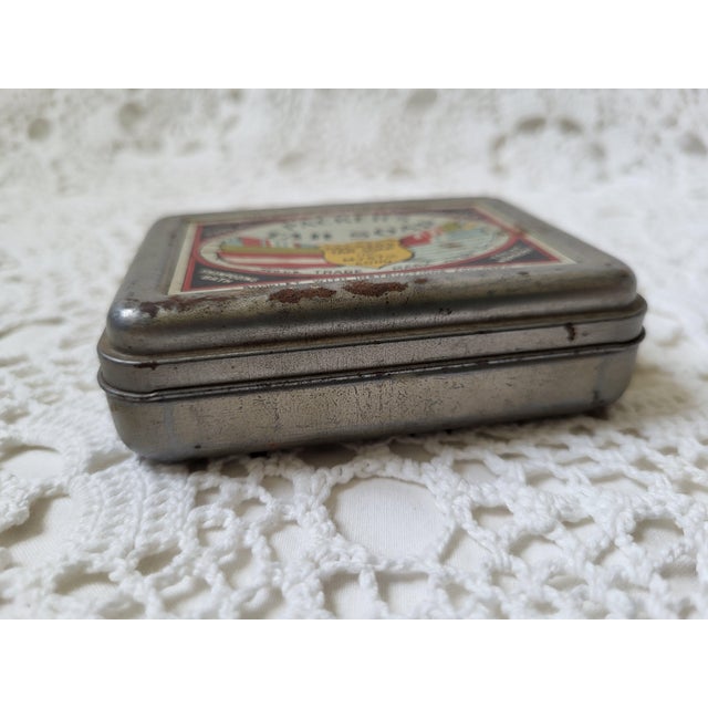 1940s Metal Nautical Packers Tar Soap Tin From Mystic, Connecticut For Sale - Image 5 of 8