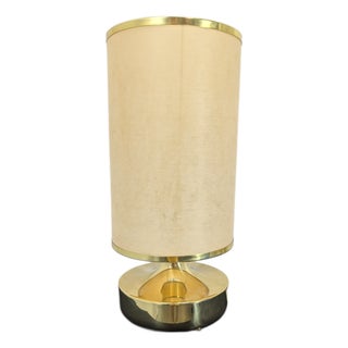 Golden Table Lamp from Lumi, 1970s For Sale