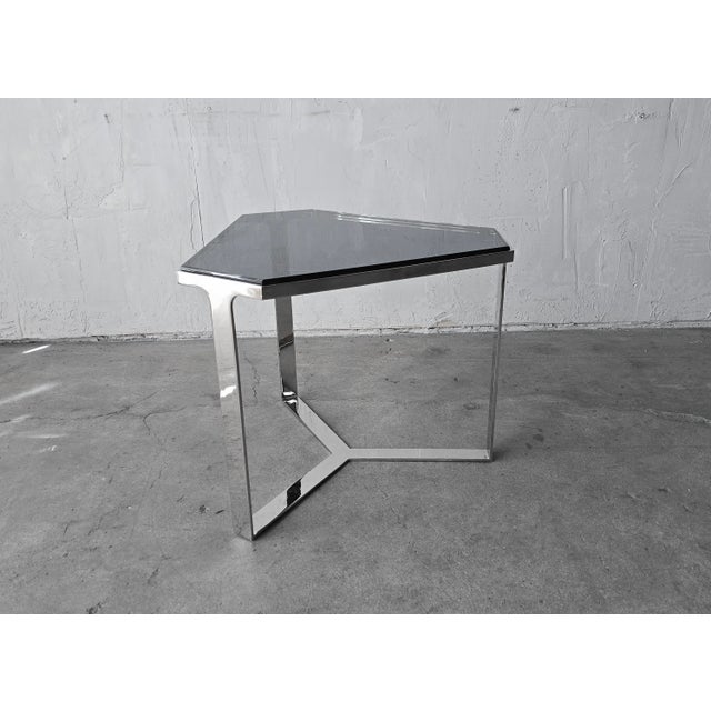 THIS LISTING IS FOR A SINGLE TABLE. THERE ARE 6 AVAILABLE THE SET OF 6 IS AVAILABLE IN ANOTHER LISTING Beautiful polished...
