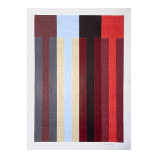 Color Pencil Drawing With Red Stripes For Sale