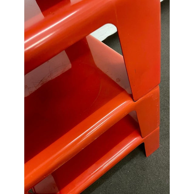 Orange Quattro Gatti Modular Coffee Tables by Mario Bellini for C&B Italia, 1960s, Set of 4 For Sale - Image 8 of 9