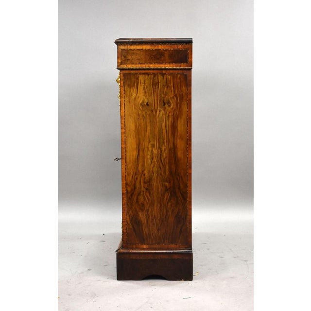 Victorian Burr Walnut Pier Cabinet, 1860 For Sale - Image 4 of 10