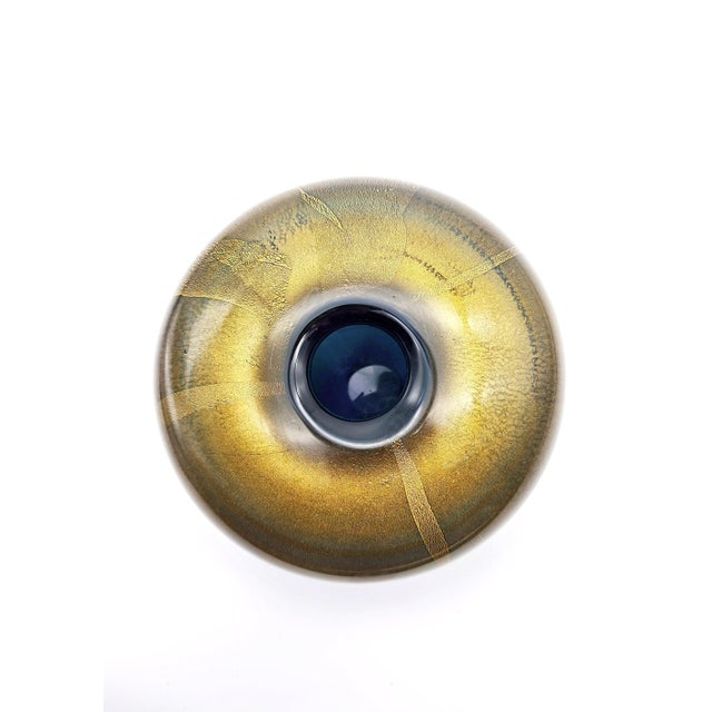 Venini Sommersi Oro Vase by Laura de Santillana for Venini, 1985 For Sale - Image 4 of 10
