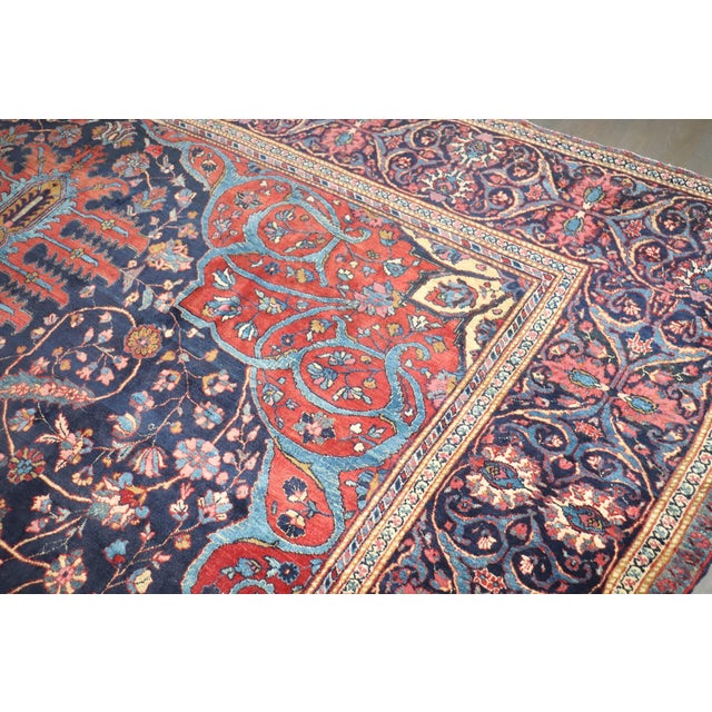 Traditional Antique Persian Meshed Square Rug no. 10971 For Sale - Image 11 of 12