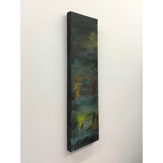 Vintage Signed Abstract Expressionist Oil Painting on Canvas, Signed and Dated 1990 For Sale - Image 4 of 7