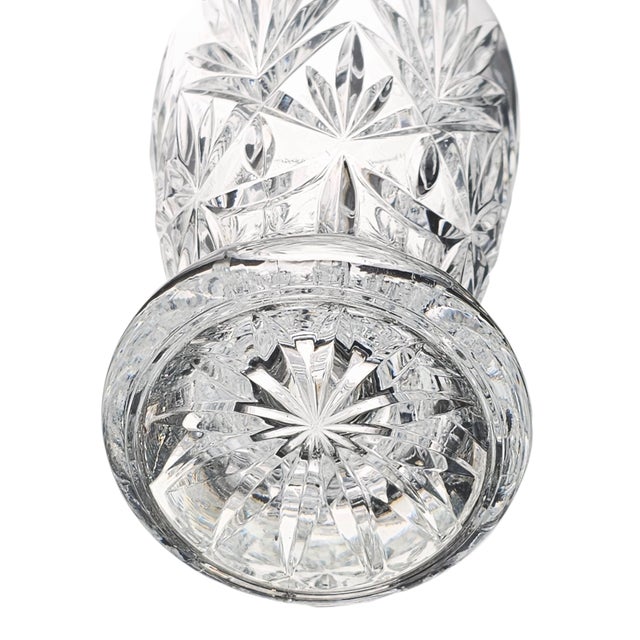 Cristal d'Arques-Durand Mystique Cut Crystal Vase – French Blown Glass For Sale - Image 10 of 11