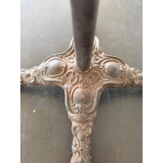 Brass Vintage Cast Iron Circular Clothes Rack For Sale - Image 8 of 8