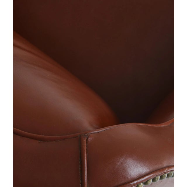 Danish Modern Easy Chair in Leather and Beech by Mogens Lassen for Fritz Hansen, 1940s For Sale - Image 15 of 18