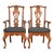 Henredon Georgian Carved Solid Oak Armchairs, Pair For Sale