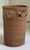 Vintage Palm Beach Style Handwoven Rattan Umbrella Stand or Cane Holder With Decorative Openwork Knot Motif For Sale - Image 9 of 11
