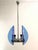 Space Age Suspension Blue Glass For Sale - Image 6 of 9