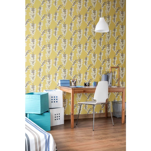 Mitchell Black Home Heartbreaker Dusty Yellow Prepasted Wallpaper