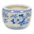Asian Blue and White Porcelain Planter / Fish Bowl, Late 20th Century For Sale