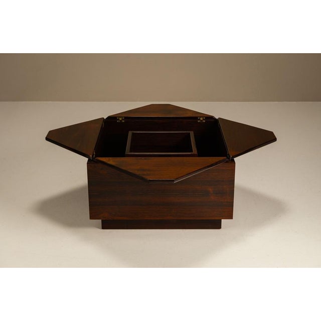 Square Coffee Table with Storage Space, Italy, 1960s For Sale - Image 6 of 13