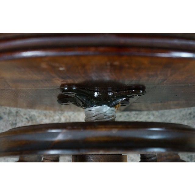 Antique Victorian Birch Ball & Claw Piano Organ Stool Seat Rest For Sale - Image 16 of 17