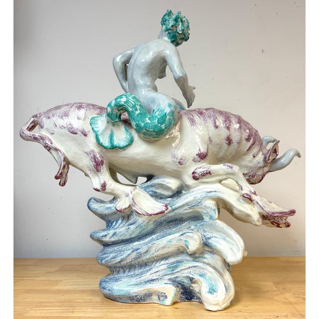 Modern Jean René Gauguin “Havtyren” / 'Sea Bull' Sculpture for Bing & Grøndahl, Denmark For Sale - Image 3 of 18