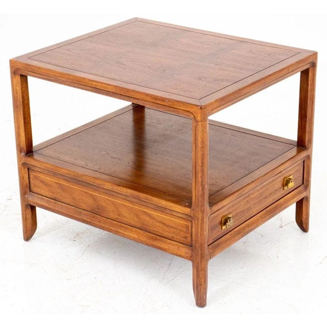 Mid-Century Modern Mid-Century Mastercraft Wood Lamp Table For Sale - Image 3 of 11